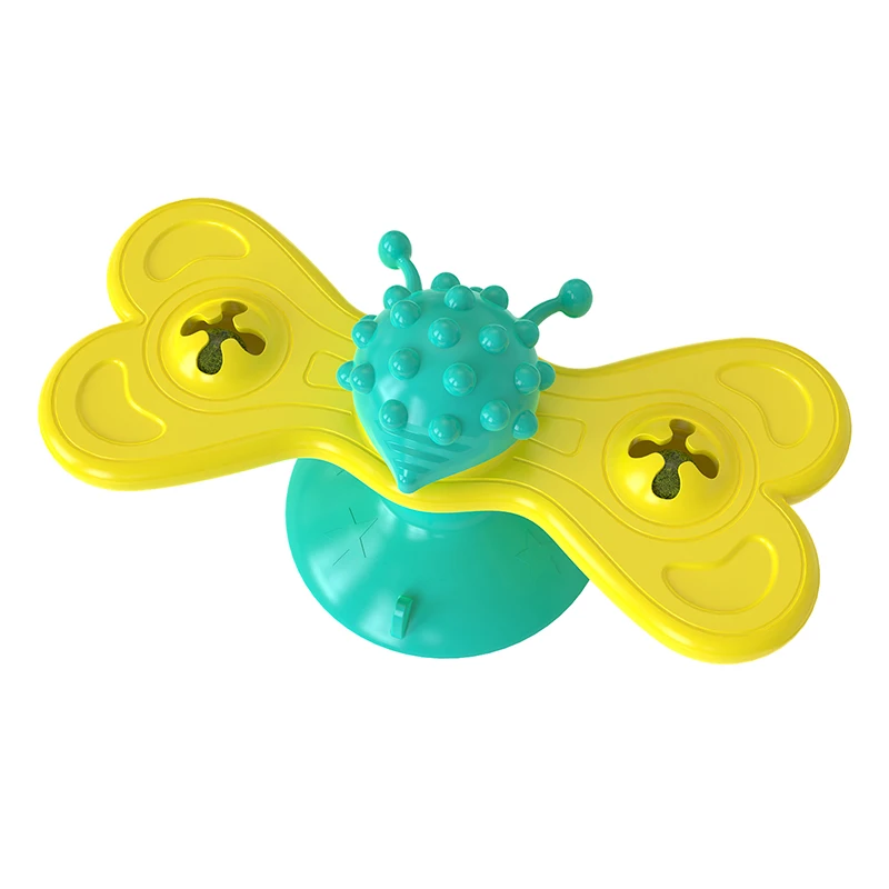 Electric rotating funny cat toy butterfly pet interactive automatic teasing kitten scratching training