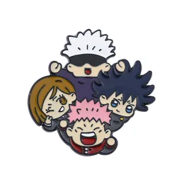 Cosplay 2 Styles Creative Characters Metal Enamel Pins Anime Jujutsu Kaisen Brooch for Fans