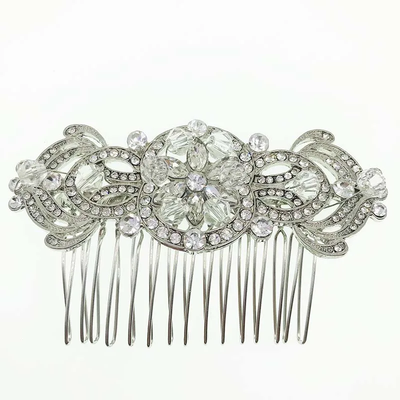SHSS2069 Party wedding rhinestone and alloy bulk hair combs