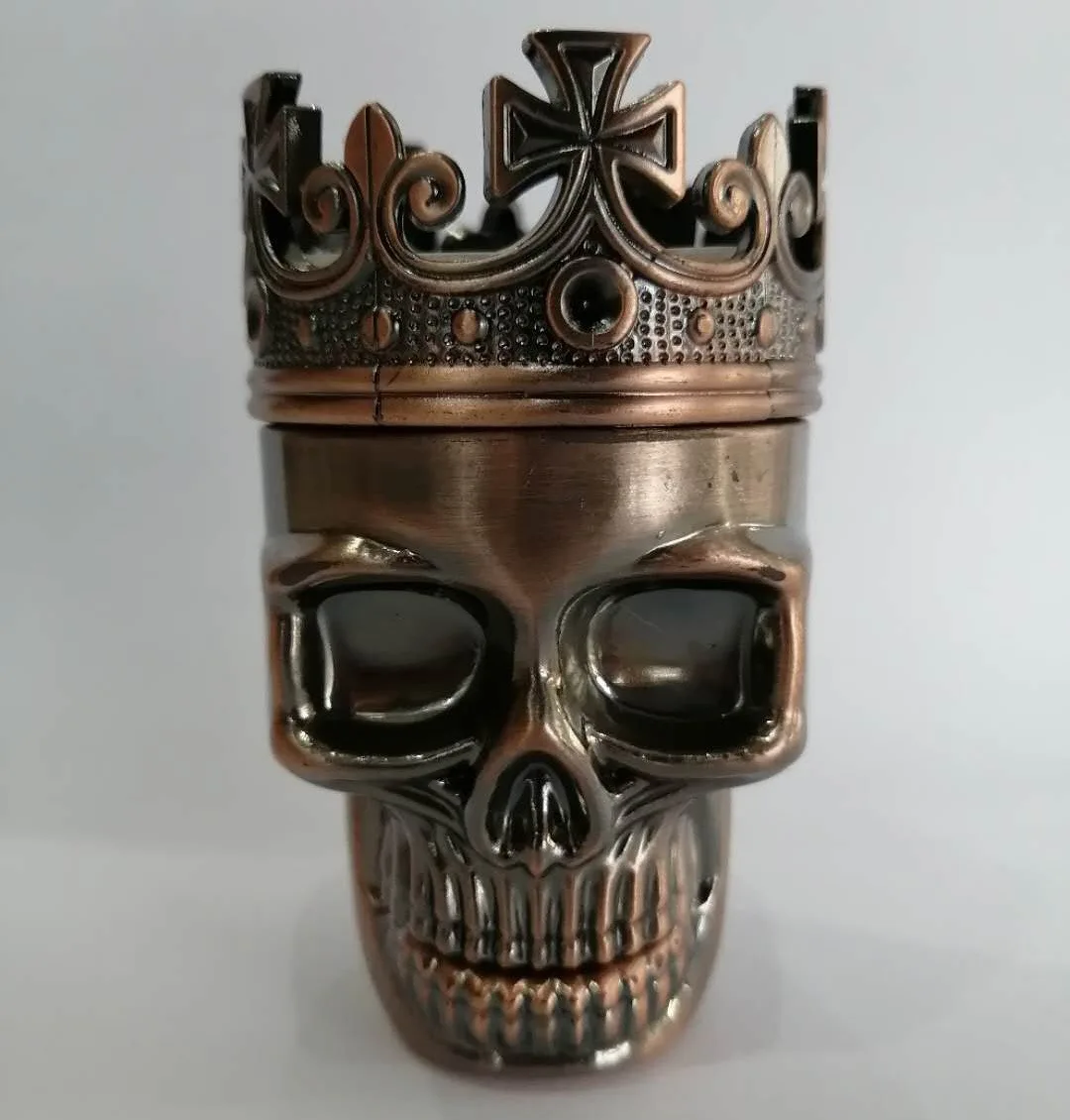 Skeleton Tobacco Grinder Crusher  Metal Ghost Head Herb Grinder Tools Hot Selling Smoke Herb Grinder