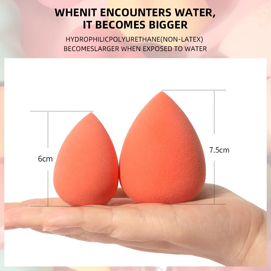Beauty Egg Soft Powder Puff Blending Custom Logo Microfiber Private Label Latex Free Makeup Blender Sponges For Make Up