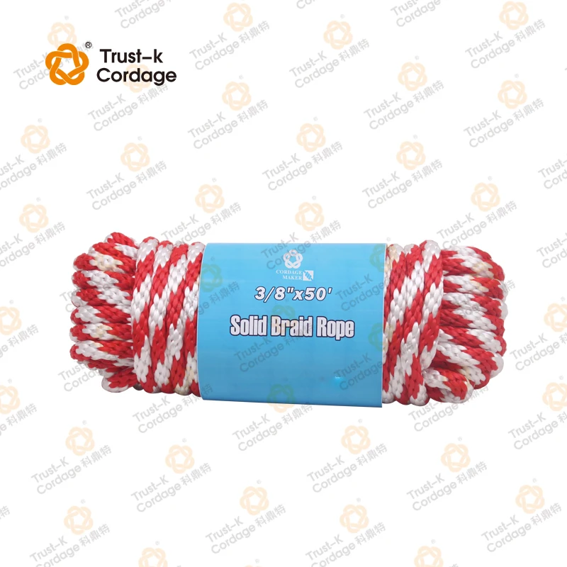 Solid Braided Rope/Polyester/Polypropylen/Nylon