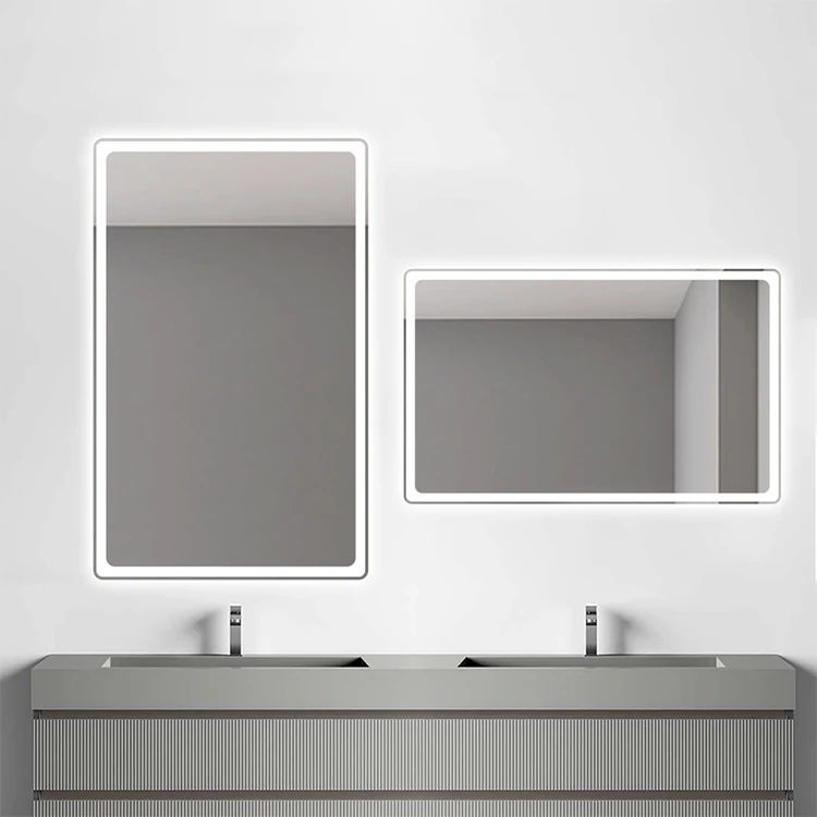 BOLEN Customized bathroom illuminated mirror makeup hotel led mirror with magnifying