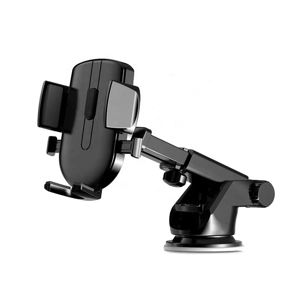 Vnew Auto lock mobile holder silica gel sucker extension rod mobile phone holder navigation 360 degree rotation car holder