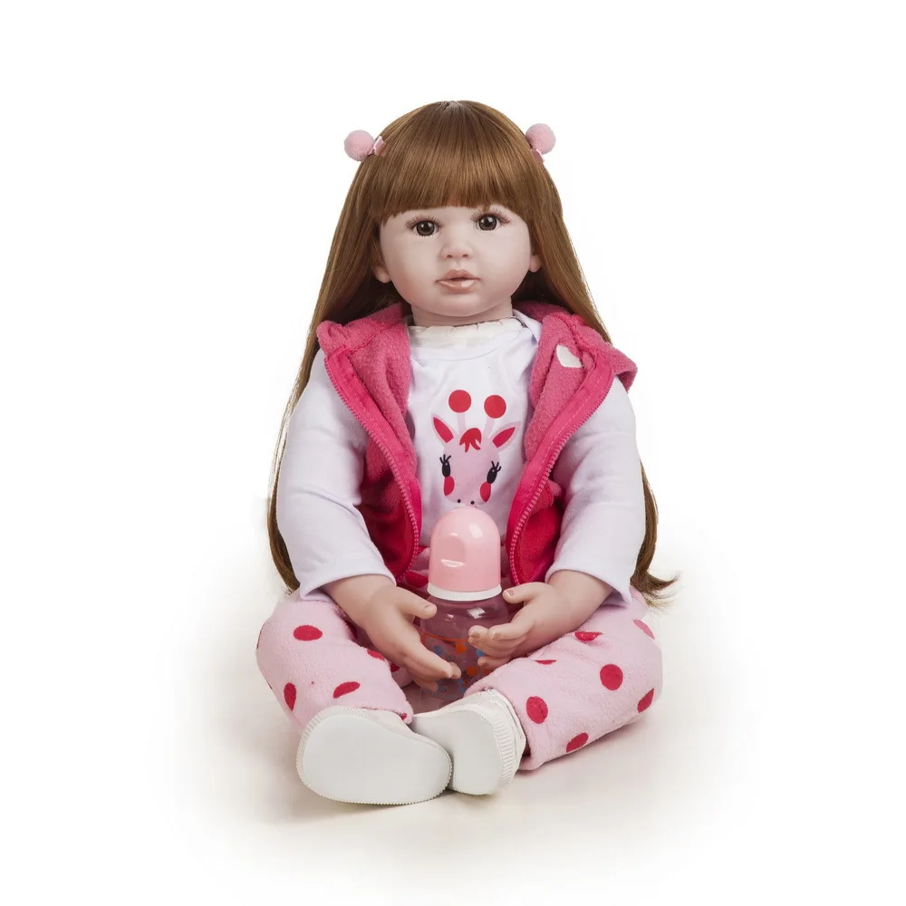 Lifereborn bebes reborn 60 см куклы для маленьких девочек мягкая силиконовая улыбка Boneca Realista Menino Bebe Reborn