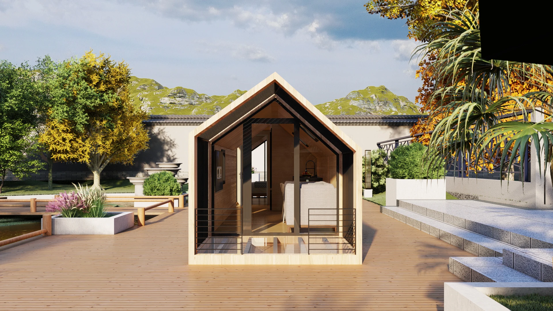 CDPH Factory Mobile Prefab House Portable Homes with Factory Direct Price Garden House Light Steel Villa Prefab House Modern