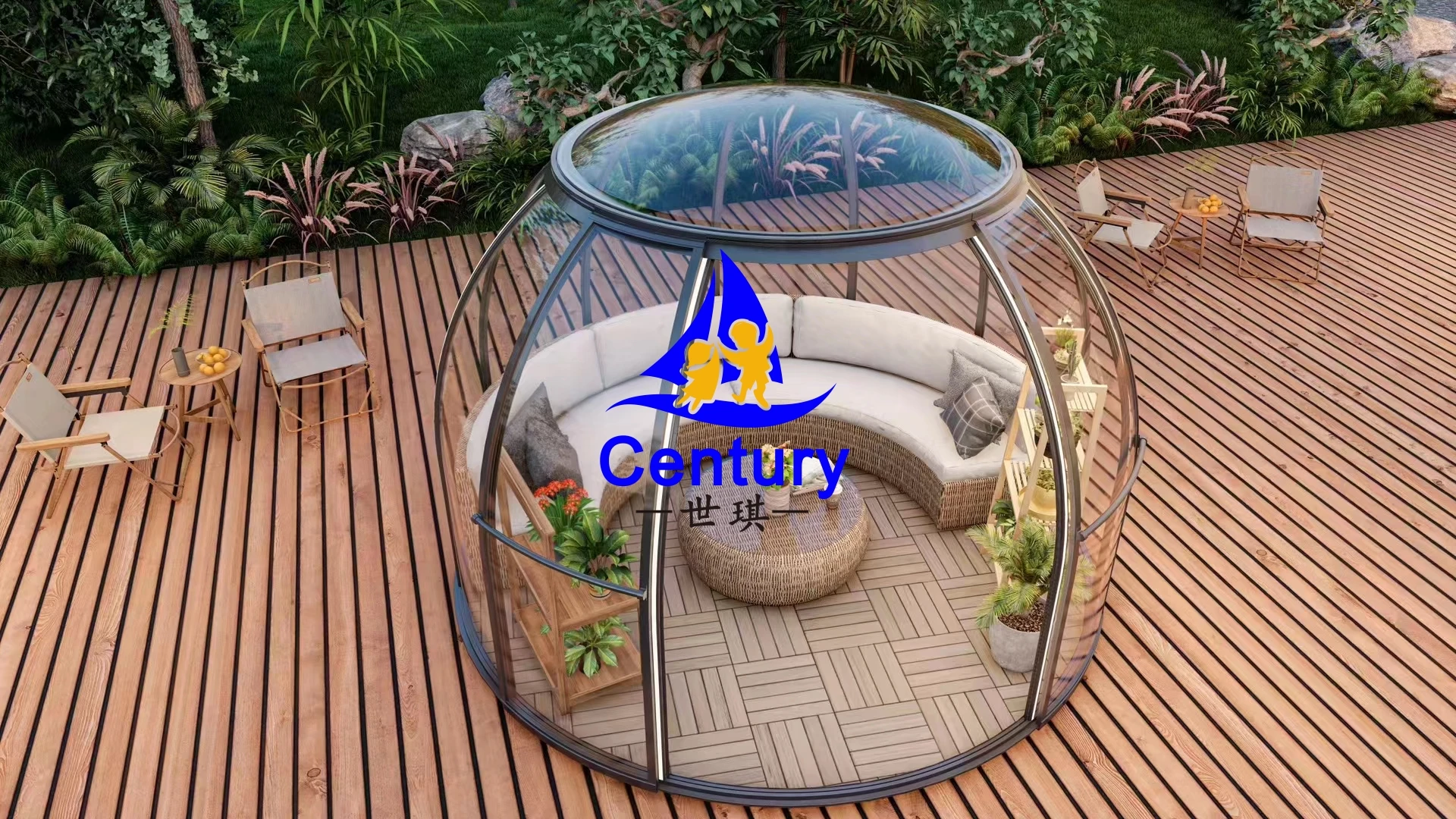 Polycarbonate Sheet Clear Sky Dome Polycarbonate For Resorts Camping Geodesic Dome