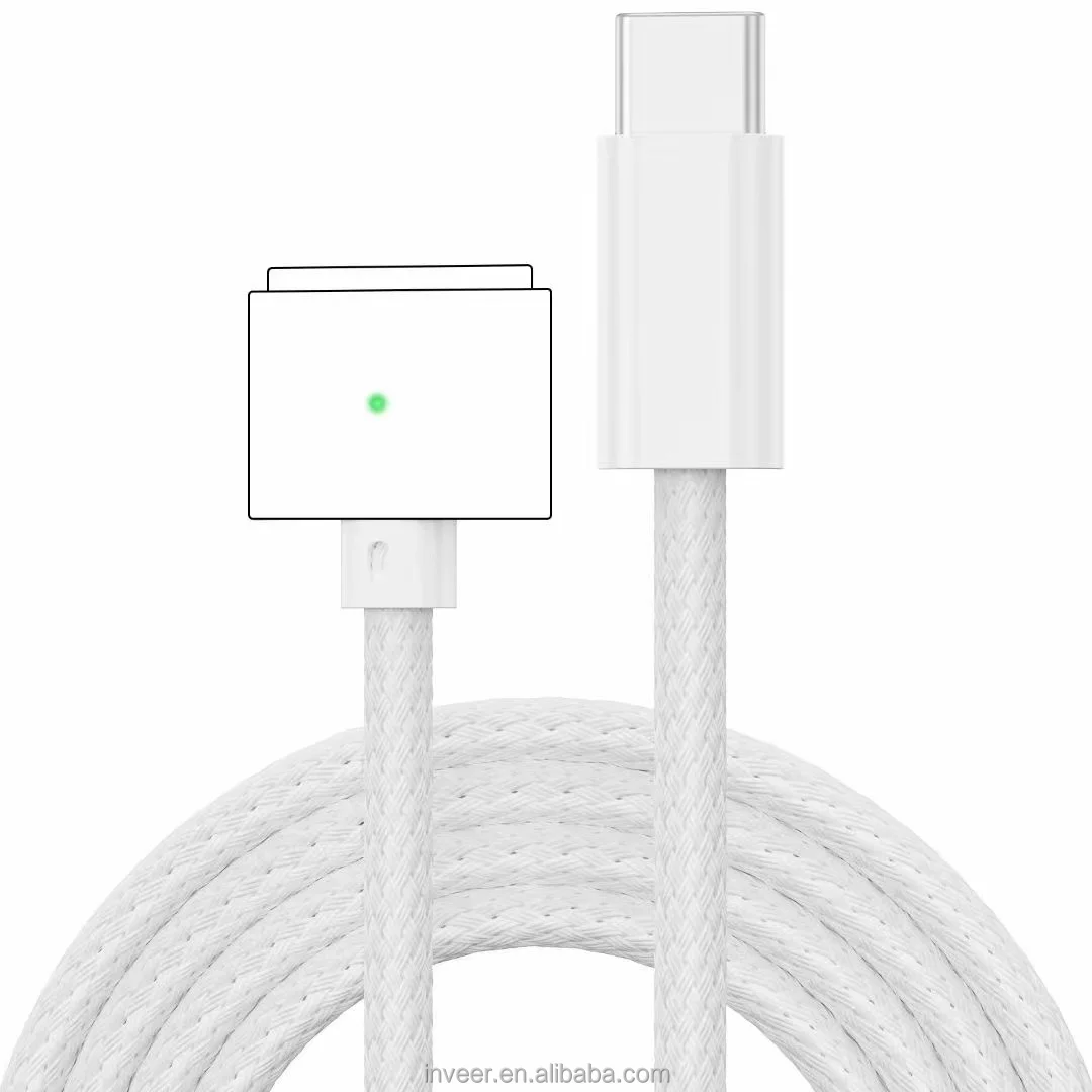inveer  new 140W fast charging  Max28V 5A and 4K data transfer  Magsafe 3 cable for Mac Pro model Ms3