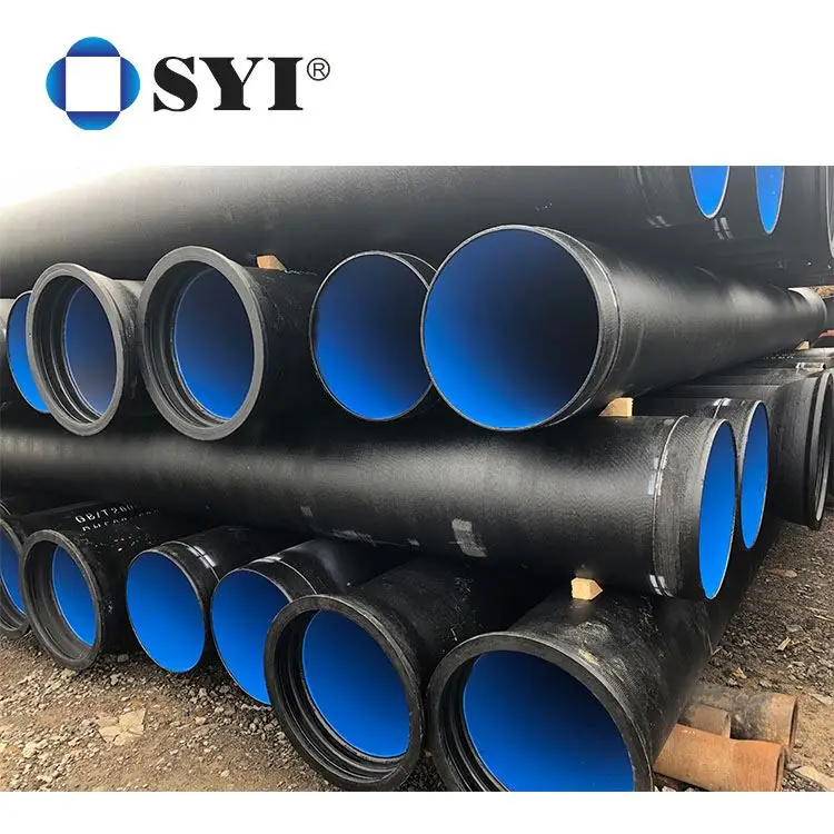 China Custom Sizes Water Pressure Test Bitumen Coating ISO2531 En545 En598 Class k7 k9 Ductile Iron Pipe Weight