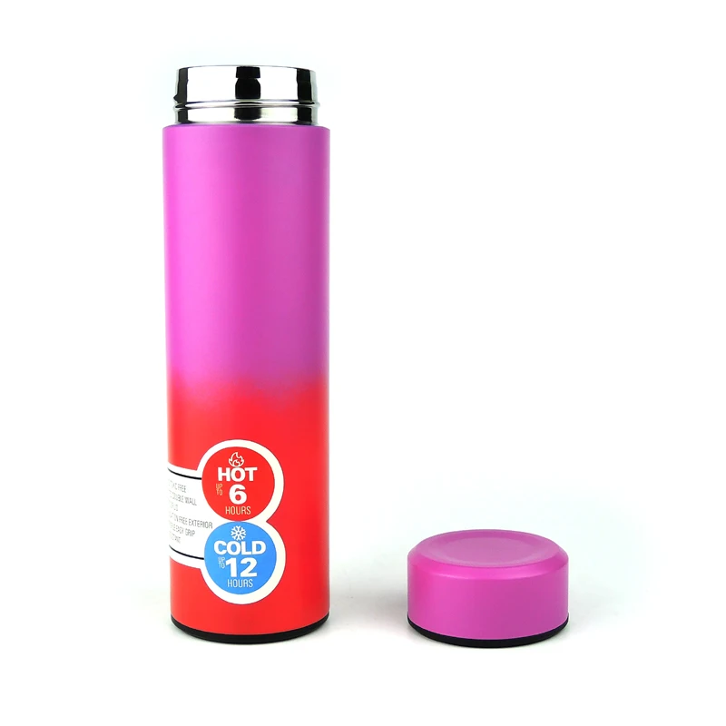 500ml LED Smart Temperature display Reminder termos Vacuum insulation Stainless Steel Water Bottle with Custom