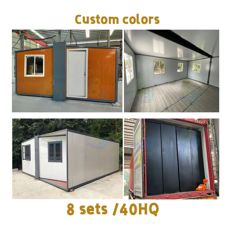 Prefabricate 2 Bedroom Luxury Design Made Wooden Modern Small  Prefab Light Steel Tiny House Modular Home Villa portable house