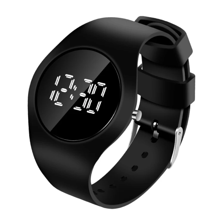 New stylish colorful round white led  couples leisure electronic watches  for male and female students