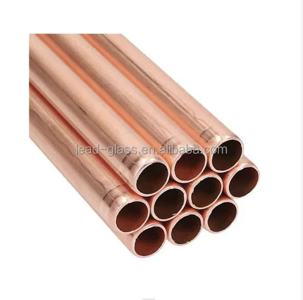 Pancake coil straight 22mm 15mm Copper bright seamless Tubing / Pipes