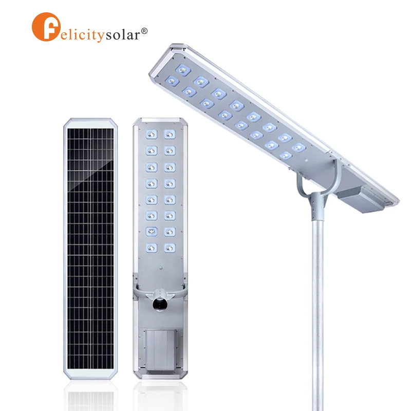 Felicity P3-80W Солнечный свет Ip65 водонепроницаемый открытый уличный 80W все в одном Интегрированный Светодиодный фонарь на солнечной