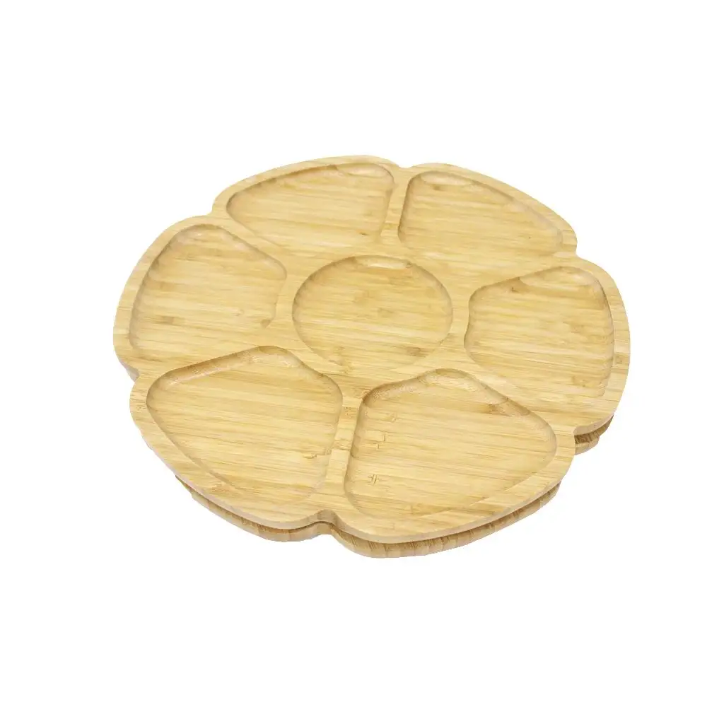 Bamboo Mixing Palette Tray Artist Mixing Palette Colorful Paint Palette