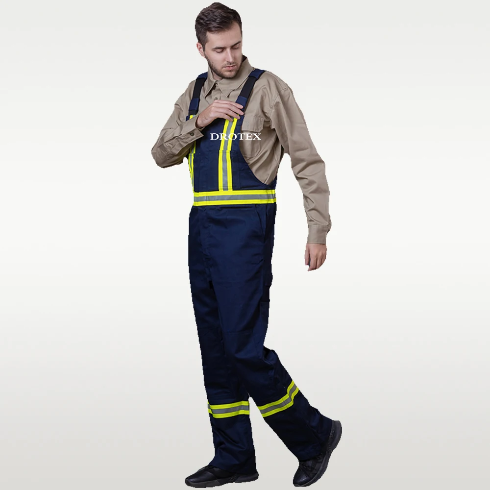 Factory Direct Custom Fire Resistant Reflective Work Men Mechanic Bid Overalls