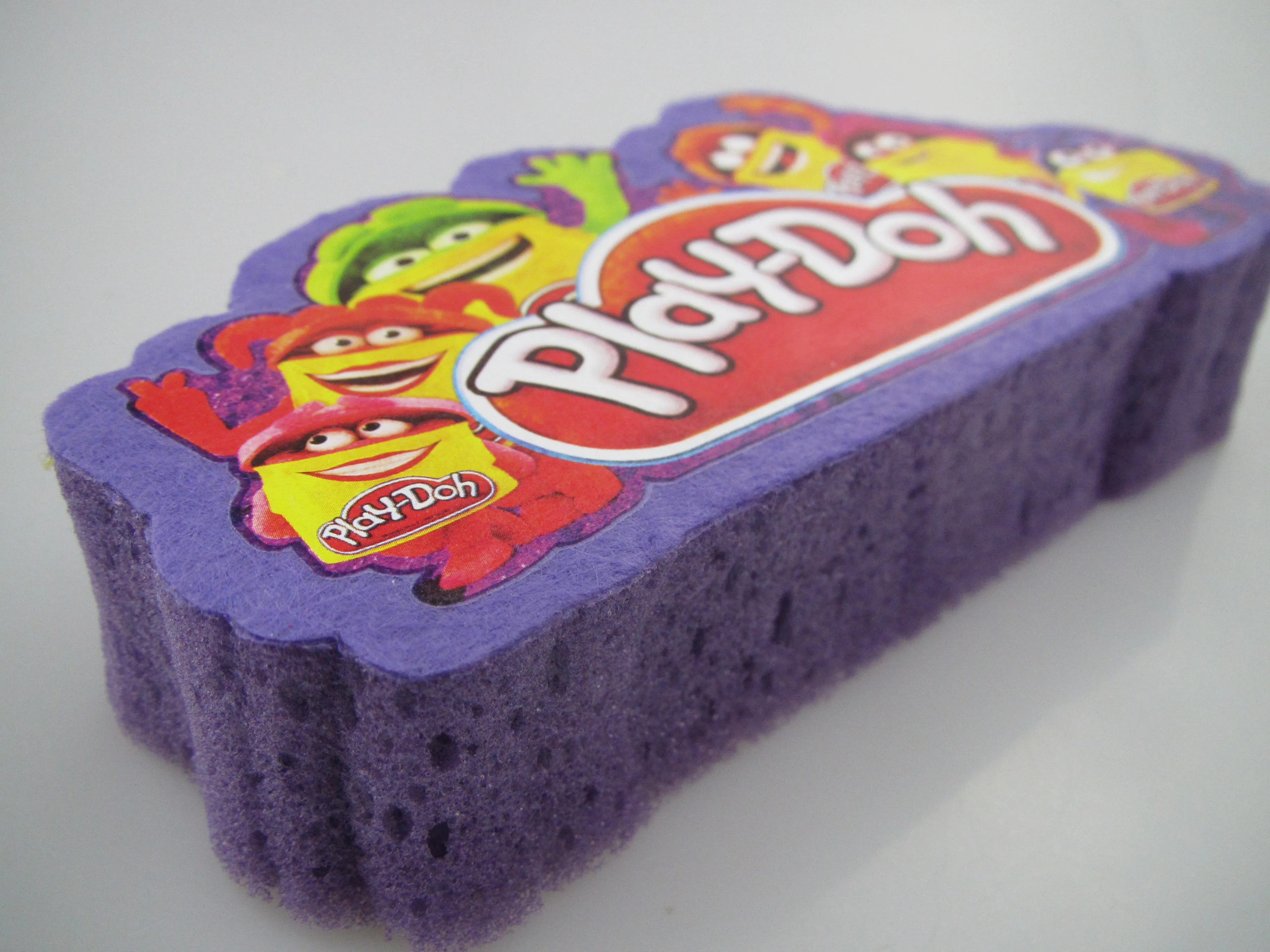 Custom Pattern  Painting Shapes For Kids Soft Baby Bath Shower Sponge Exfoliating Sponge