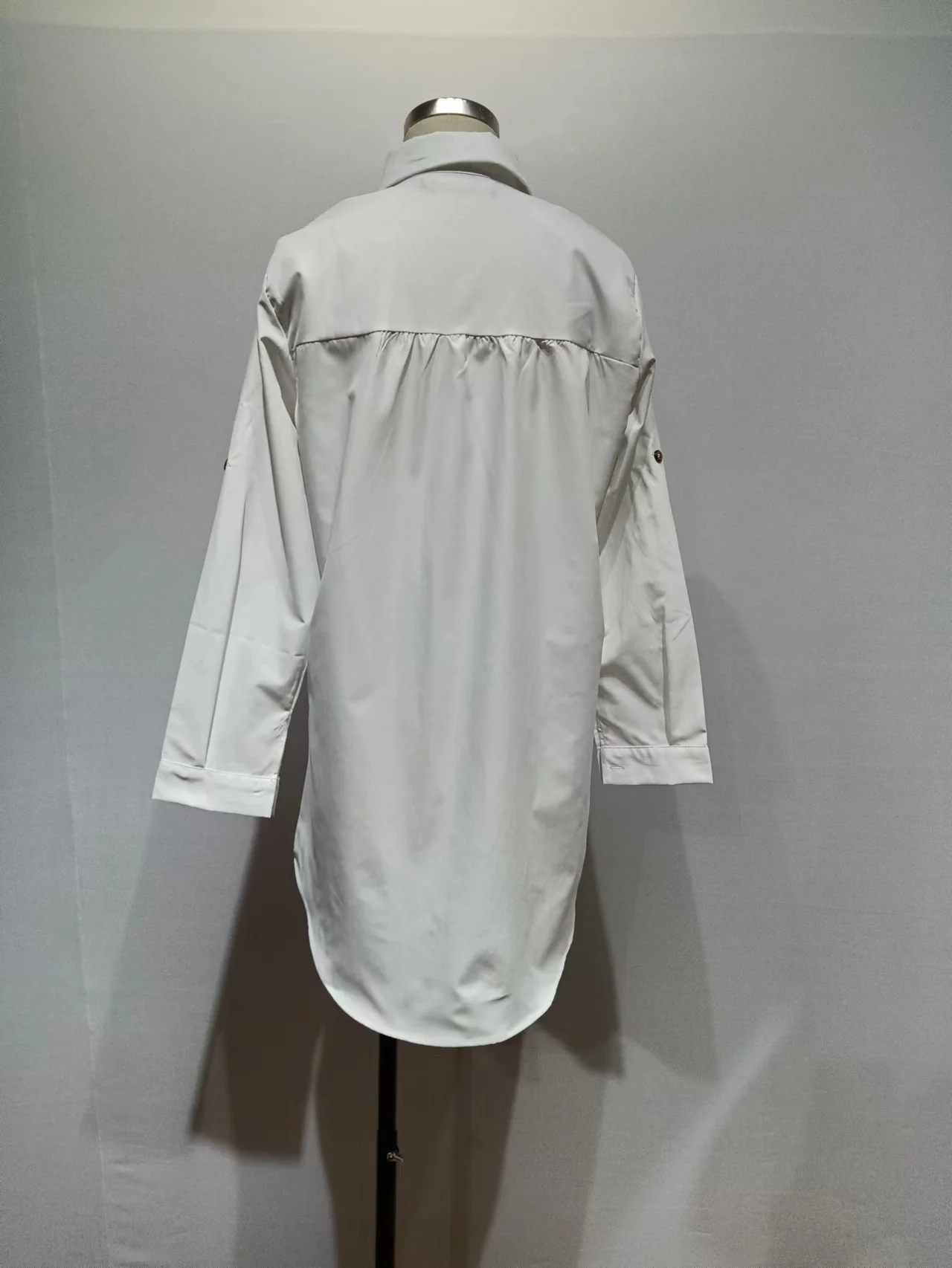 Loose Long Shirt Women Cotton House Embroidery Long Sleeve Plus Size M-3XL White Shirt Blouse Tops Outwear
