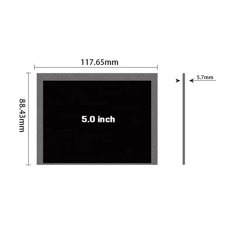 Оригинальный 5 дюймов 640x480 Innolux AT050TN23 V.1 яркость 350 RGB 40 штифтов интерфейс FPC ЖК-модуль для цифровая