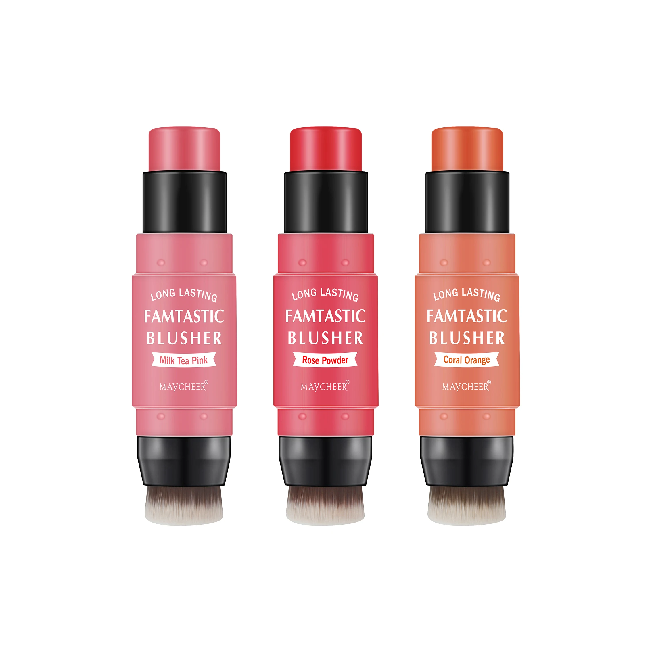 Maycheer Custom Face Makeup Liquid Blush Stick Oem Wholesale High Pigment Long Lasting Waterproof Natural Highlighter Makeup 8g