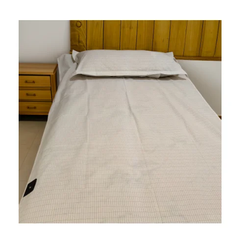 Popular selling Earthing Grounding Bed Sheet Silver Fiber Cotton Conductive Bed Sheet
