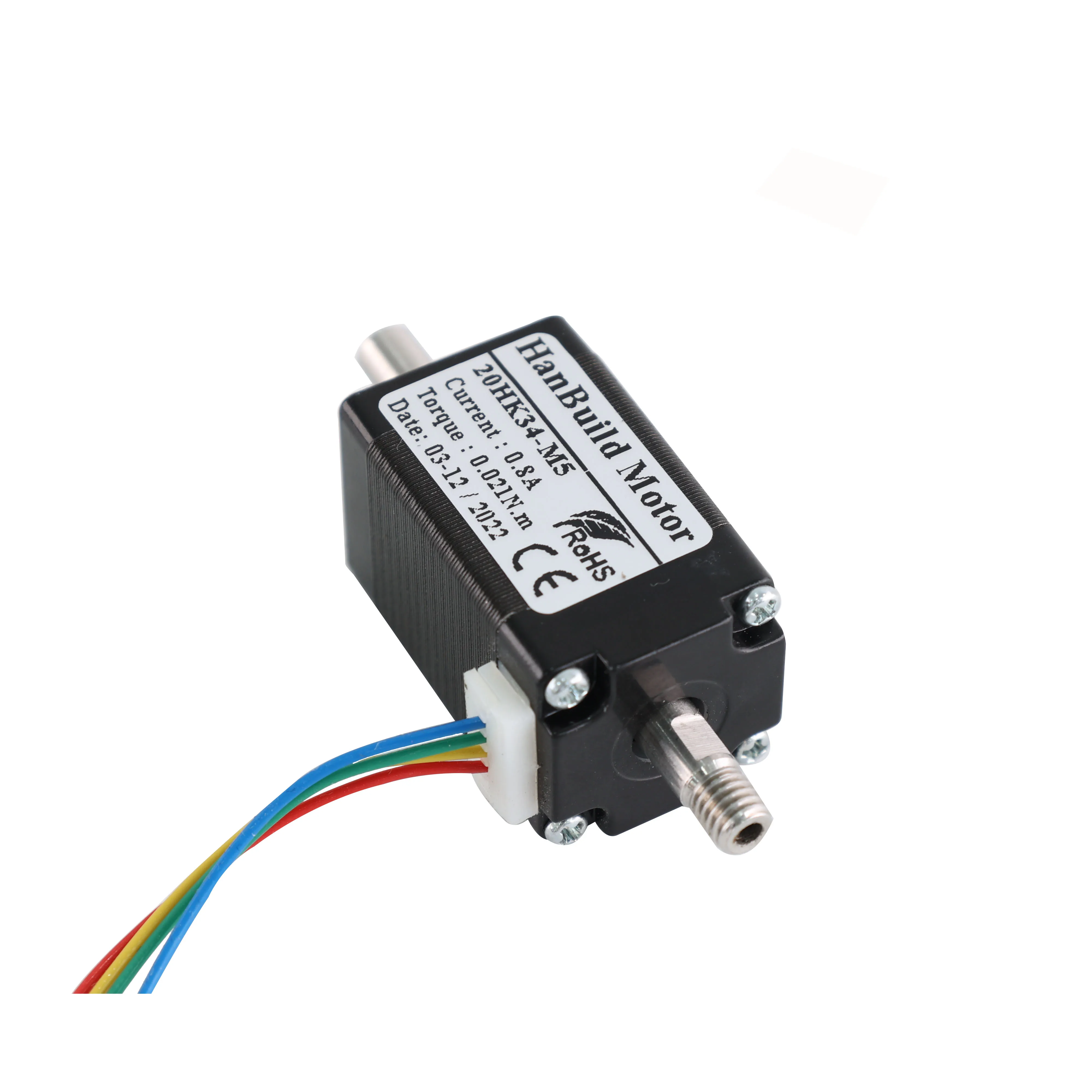 HanBuild  20HK34-M5  mini motor 34mm 0.8A 0.02N.m High Torque for Medical machinery accessories 20 Stepper motor nema 8