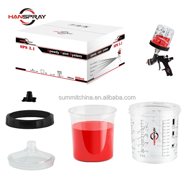 Auto Mixing Cup Small Mini Airless Paint Sprayer Cup paint system spray cups paint