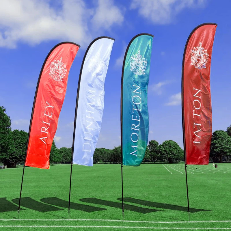 Rectangle Display Beach Flag Banner Printing Square Flags