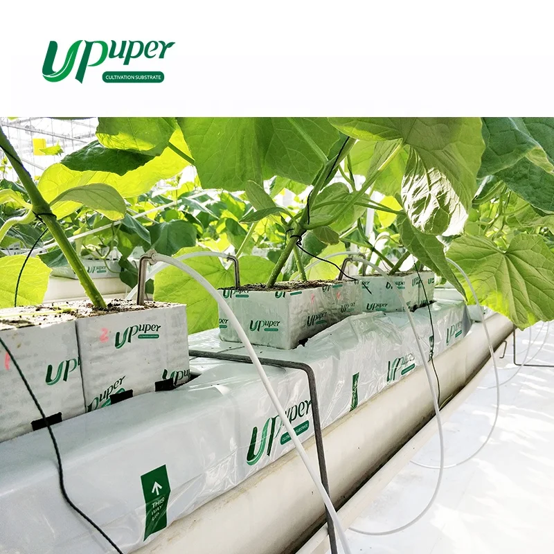 UPuper 40x8x3 inch Agriculture Tomato Cultivation Greenhouse Indoor Hydroponic Grow Systems Rock Wool Grow Slabs