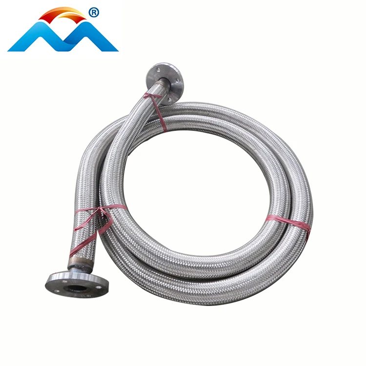 China supply ASTM heating resistance high pressure ss 304 316L  AISI braided metal hose