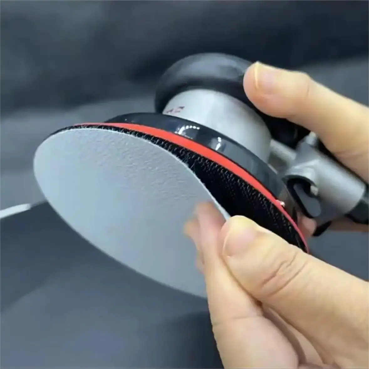 4 Inch no-hole White Flocking Round Sandpaper Aluminum Oxide Sanding paper Disc for Polishing