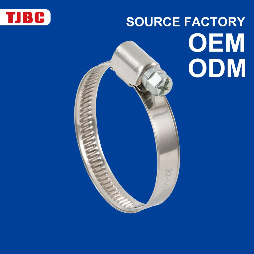 9mm Zinc Plated Steel Screw Gas Water Oil Hose Clamp Clip