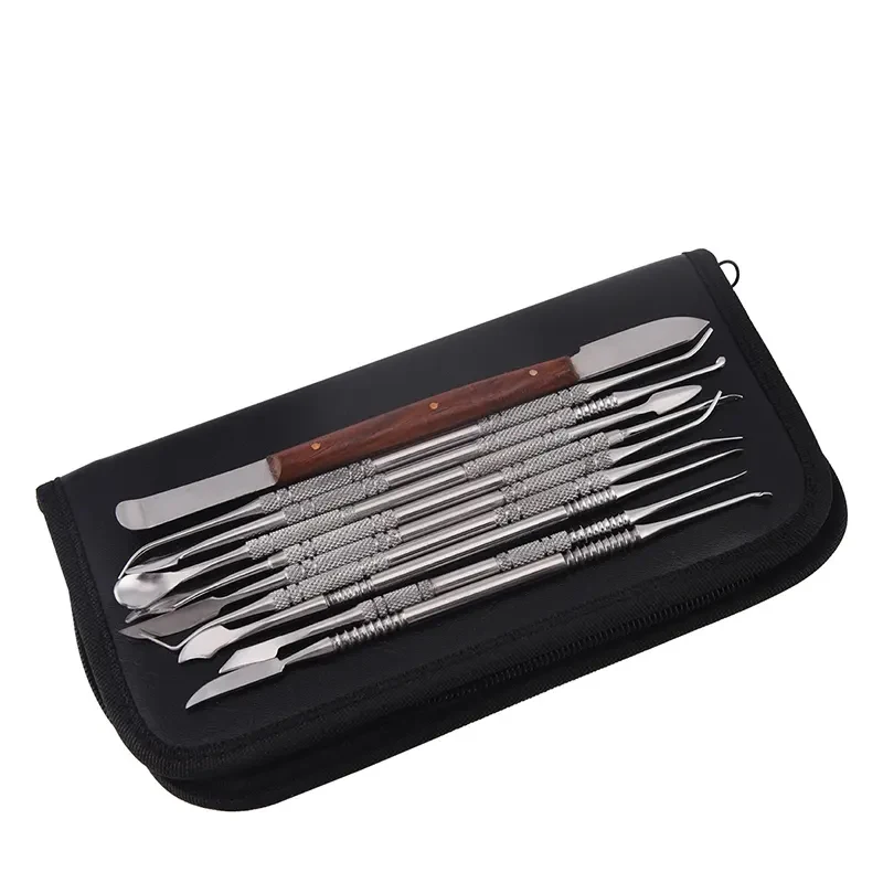 Meite Medical Dental Tool Wax Knives Kit Stainless Steel Autoclavable Dental Lab Equipment Wax Carving Tool Oral Kit