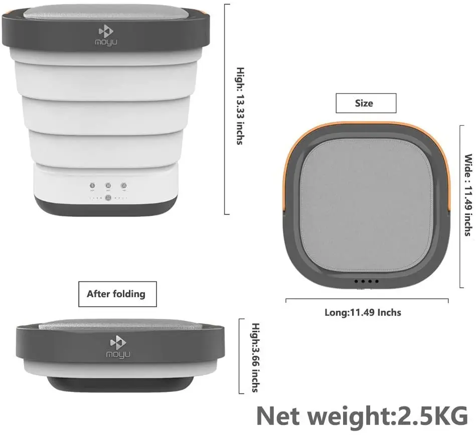 Mini washer drain function baby cloth wash energy saving underwear washer for  laundry