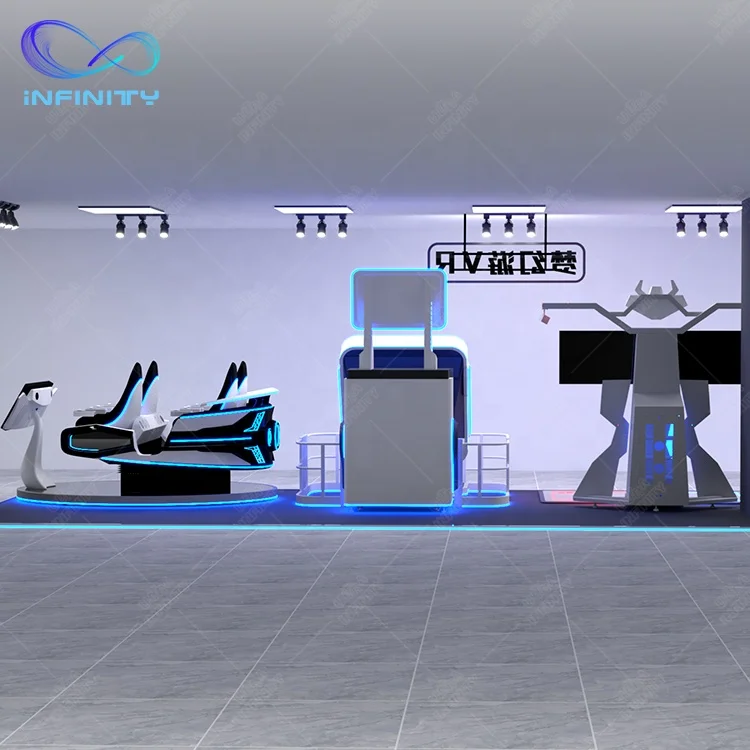 Virtual Reality Room Arcade Vr Center Car Simulator Set 9d Vr Theme Amusement Park Kids Playground Indoor Video Games Equipment