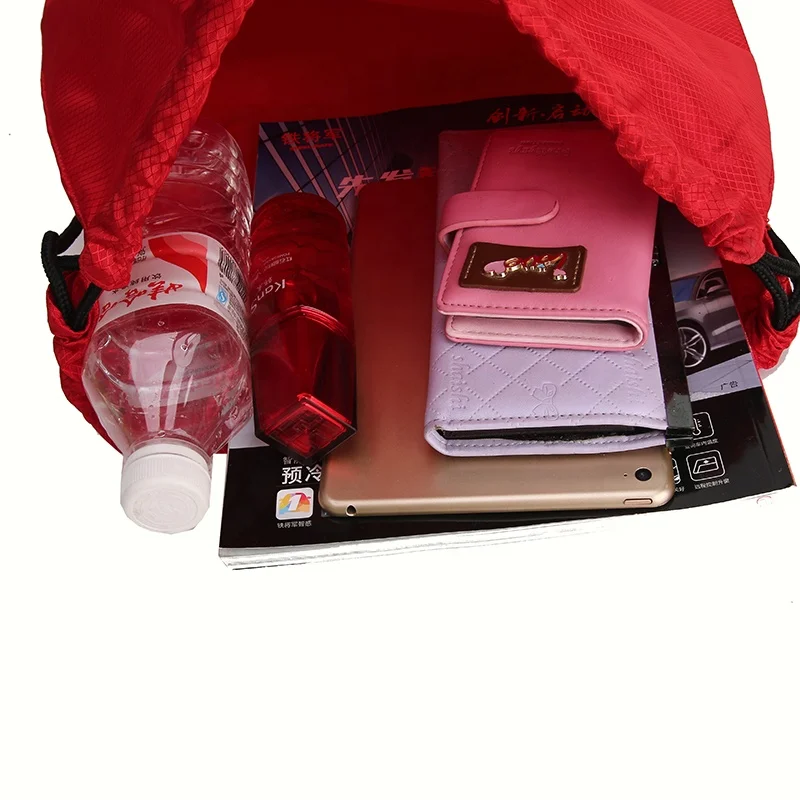 
Outdoor travel small portable storage bag cheap custom portable drawstring bag 