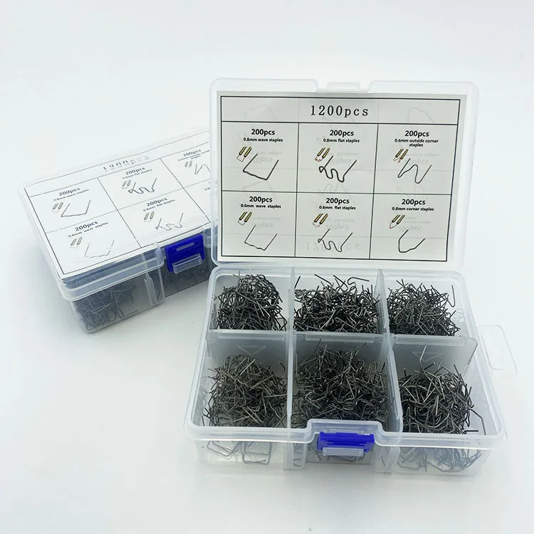 Automotive Cut Wave Staples Bumper Plastic welding machine nail 1200PCS Bodywork Repairs Machine Welding Hot Stapler