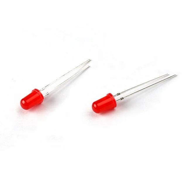 Juhong Factory epistar chip quality assurance of 5 years OEM ODM 5mm round red diffused led 5mm red led Free samples