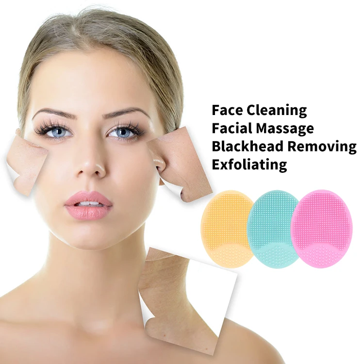 Hot Selling Beauty Face Brush Set Silicone Face Scrubber Facial Cleansing Brush Silicone Face brush