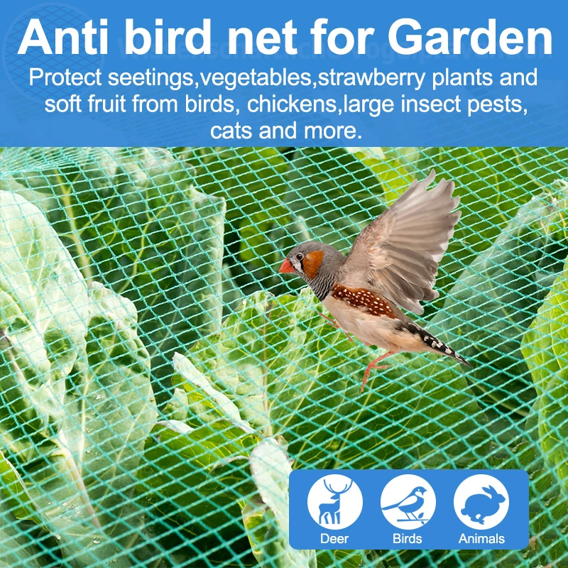 Fashion Agricultural polyethylene anti-bird net Invisible Anti bird protection net Garden Vineyard bird netting
