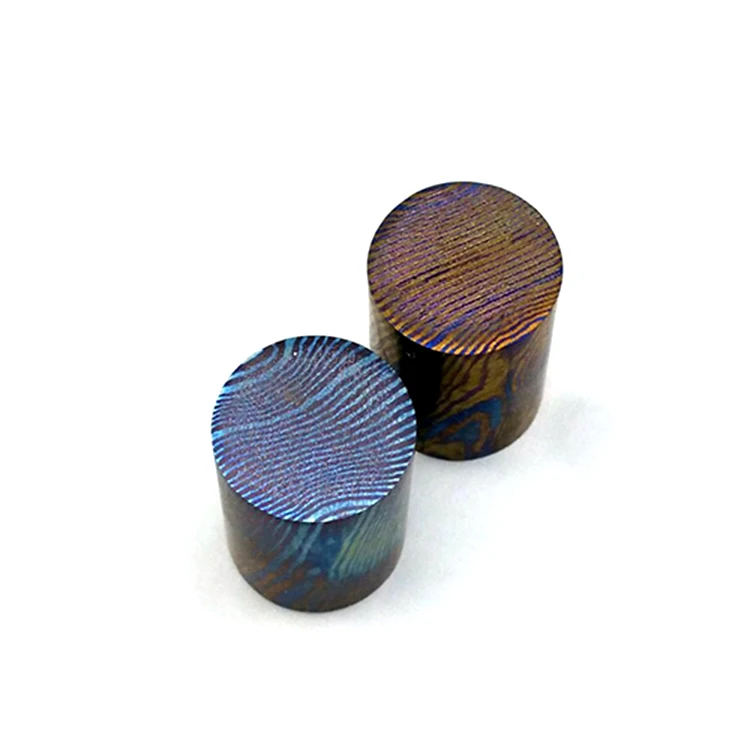 Baoji ручная работа титановый дамасский стержень малазийский бар timascus mokuti бар поставщик материал для лошадей диаметр 25 мм