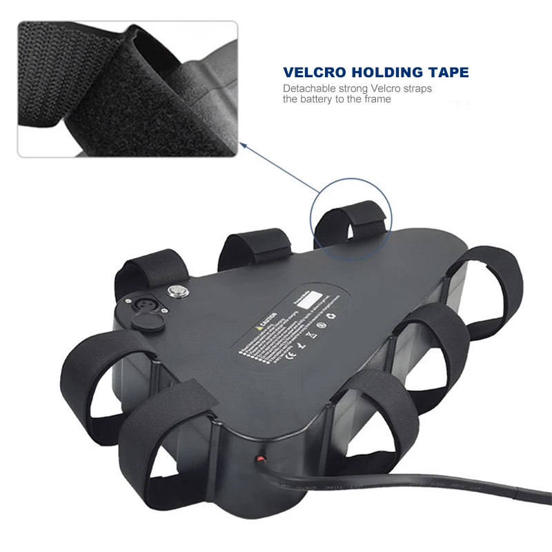 Triangle Metal Case Lithium 52v 72v 20Ah 28Ah 50A 18650 21700 EBike Battery Pack 40A BMS for 1000w 1500w E-bike