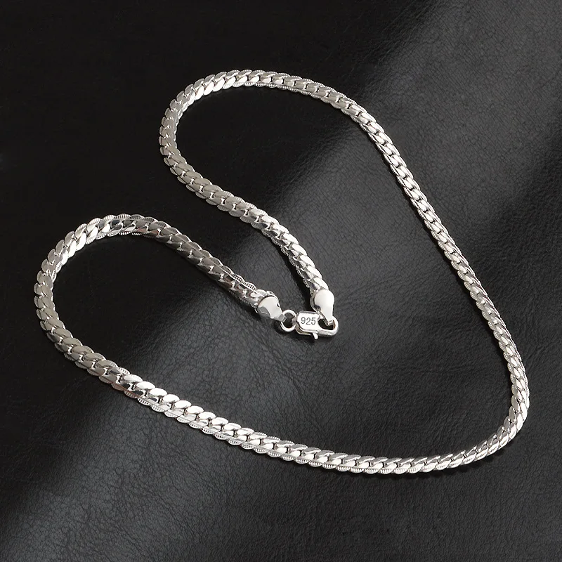 silver lady and man necklace chain hot trendy no fade no rust jewelry necklace chain