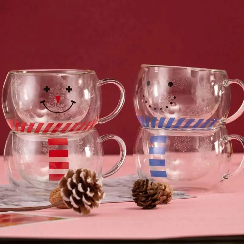 Best selling  double wall glass coffee with client packing