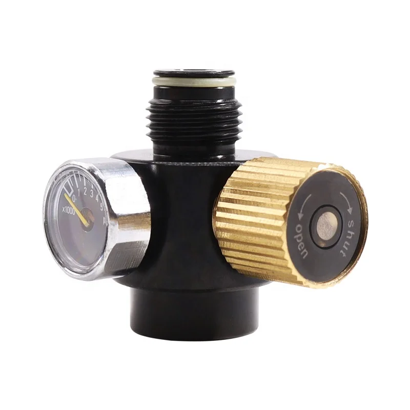 PCP Airsoft Regulator to Air Co2 Paintball Tank G1/2-14 for Pressure Control Adjustable 0-2000psi