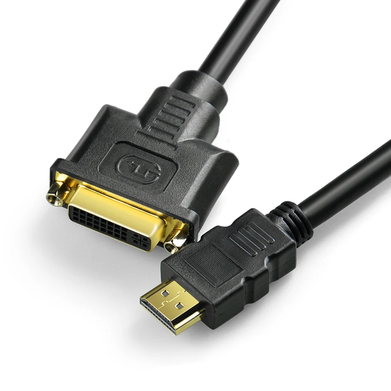 High Speed HDMI TO DVI Cable with Ethernet Support 4K 60hz 30hz 2160P Hd 2.0Cable for HDTV Projector pvc Gold plated