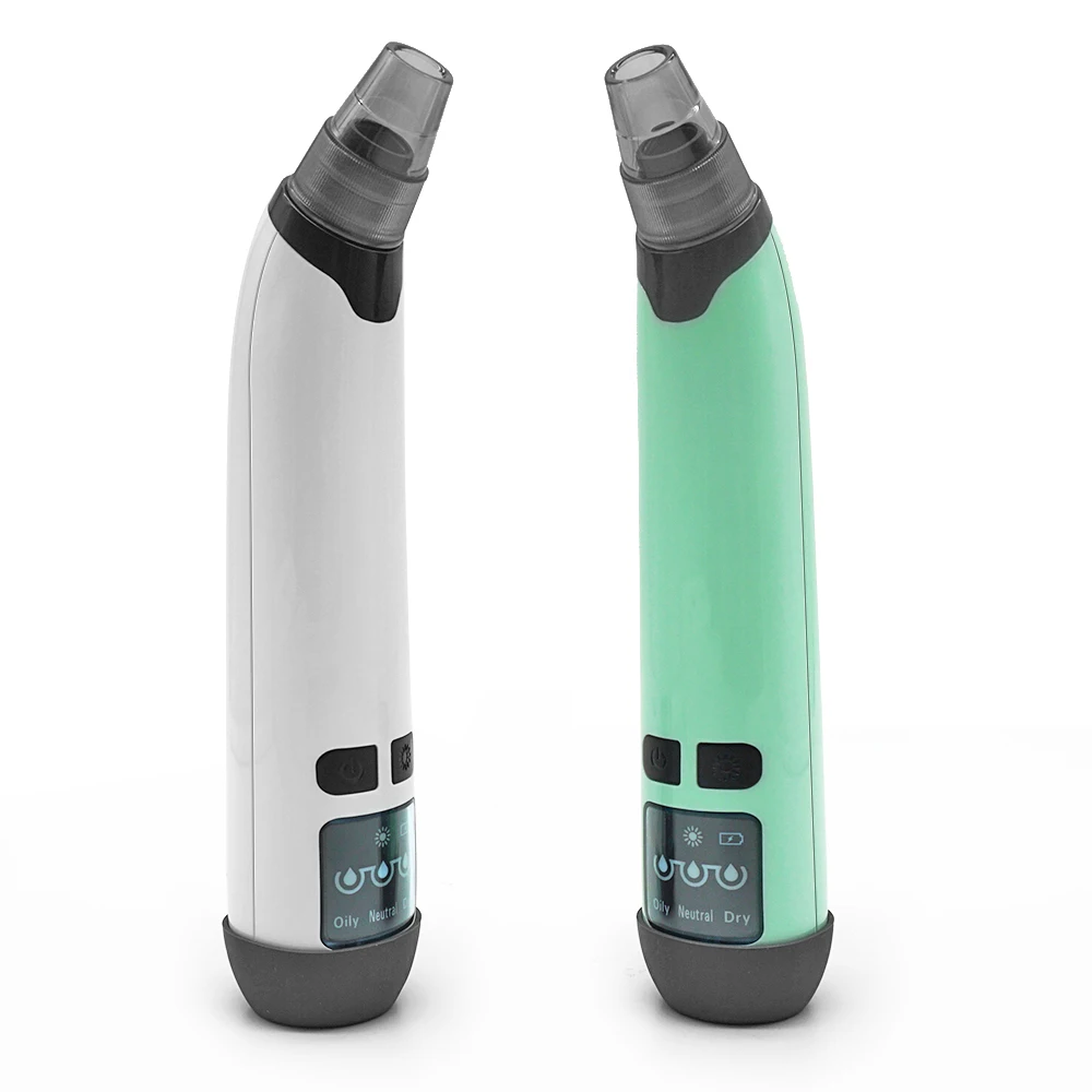 Hot Electric Pimple Removal Suction Extractor Tool Kit Heated Vacuum Blackhead Remover Face Pore Cleaner