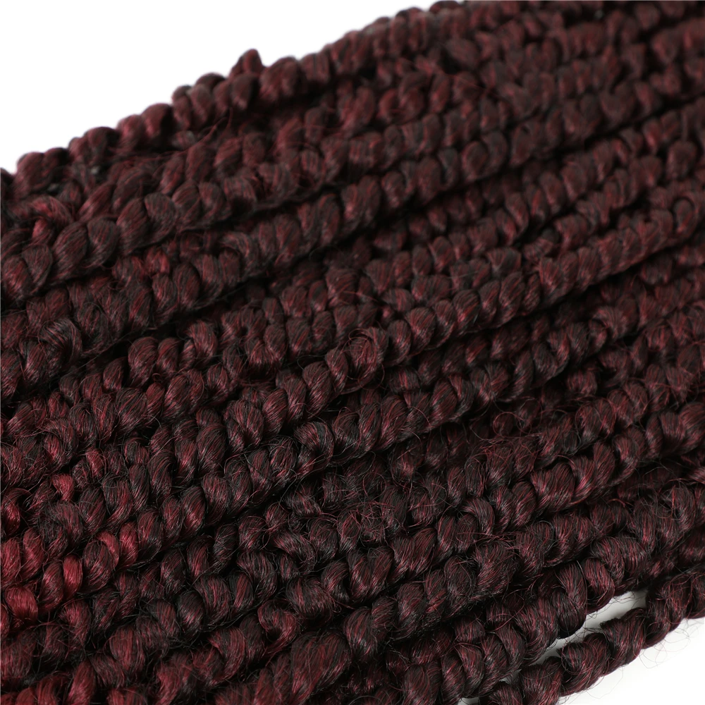 two tone natural color crochet braids faux locs twist hair crochet 11strands synthetic crochet braiding hair extension