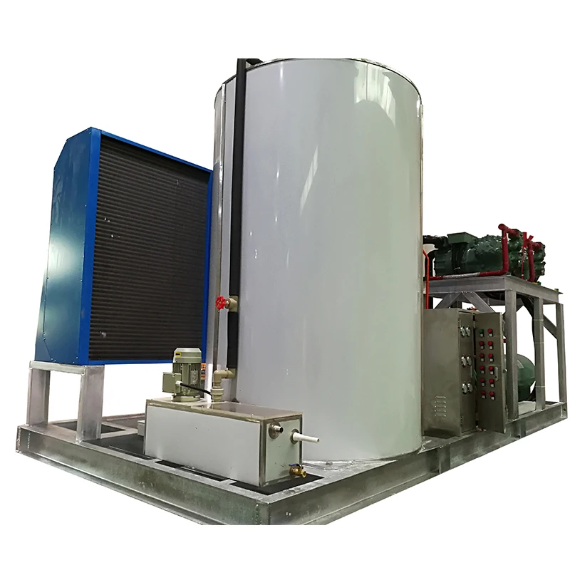 China Cheap Ice Maker 5 Ton Flake Ice Machines Industrial Ice Making Machine Flake For Chemical Dyes Biological Research Etc