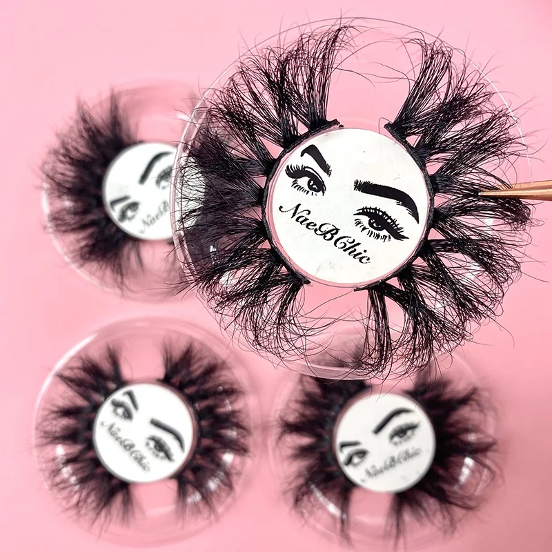 Luxury fluffy eye lashes 4d 100% silk mink magnetic eyelashes private label custom lahes packaging box vendor